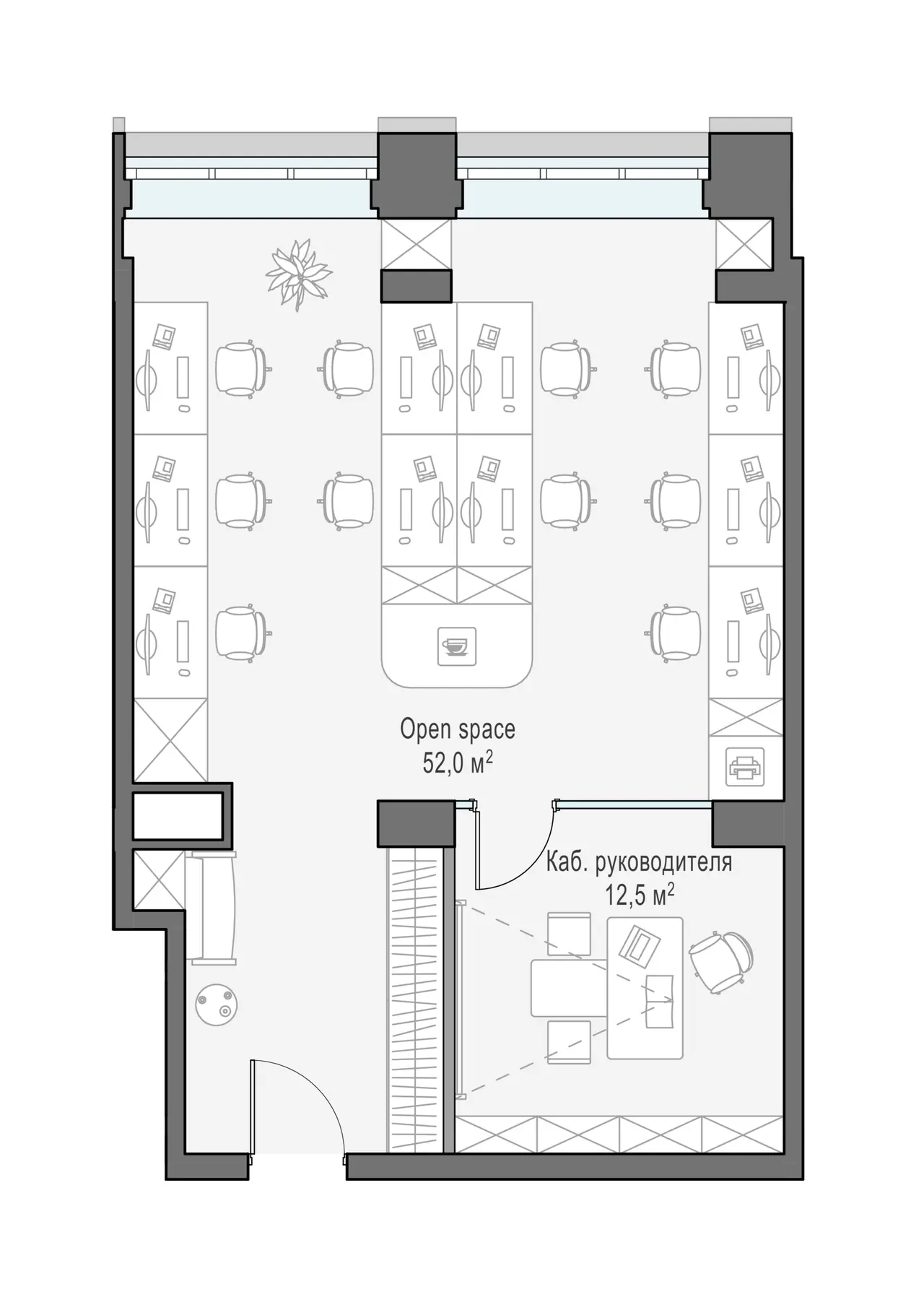 Sminex-Интеко 0-к, 65.8 м² — фото 1