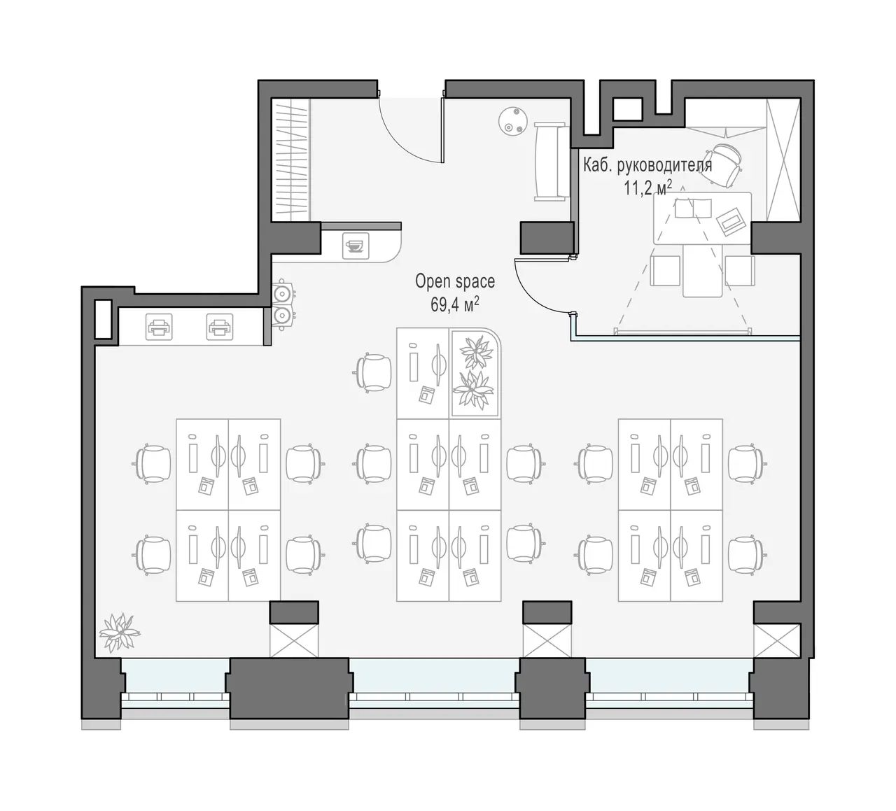 Sminex-Интеко 0-к, 81.9 м² — фото 1