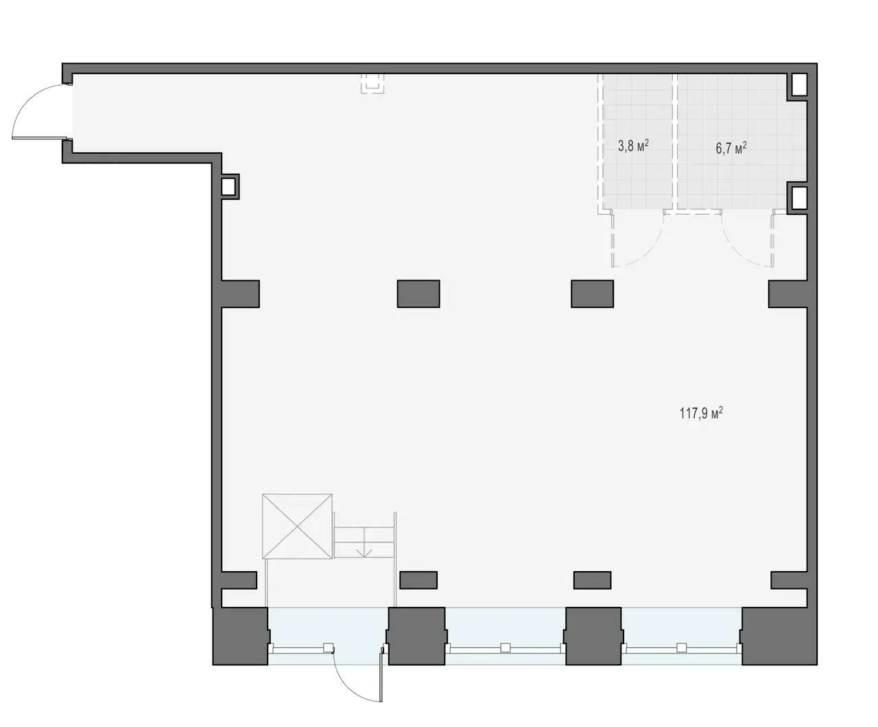 Sminex-Интеко 0-к, 128.4 м² — фото 1