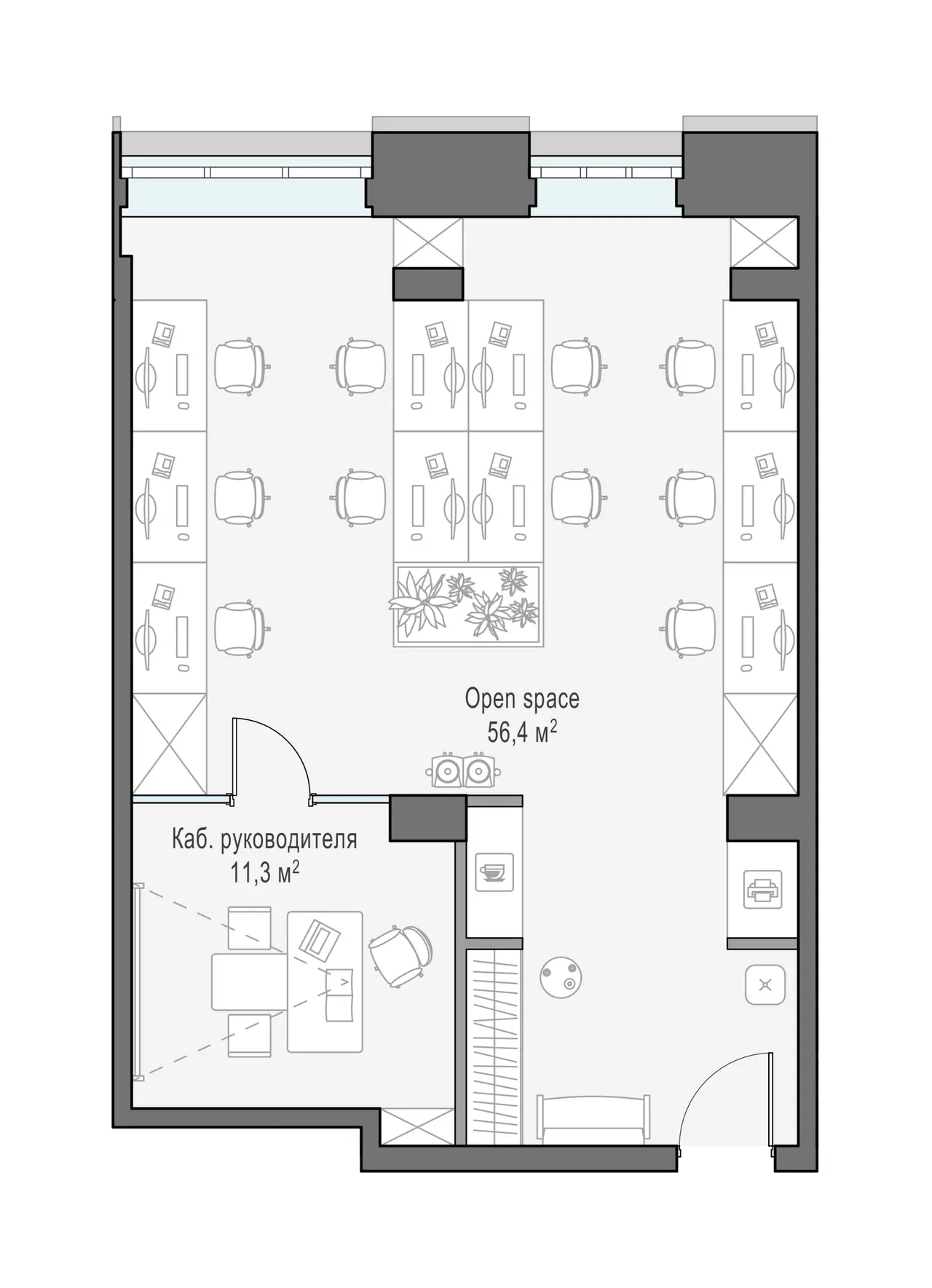 Sminex-Интеко 0-к, 69.0 м² — фото 1
